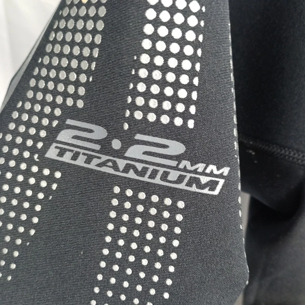 Gotcha Mens L 2.2mm Titanium Shorty Wetsuit Black Gray Back Zip Surfing Diving